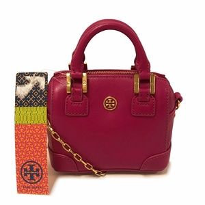 Tory Burch Robinson Wildberry Satchel